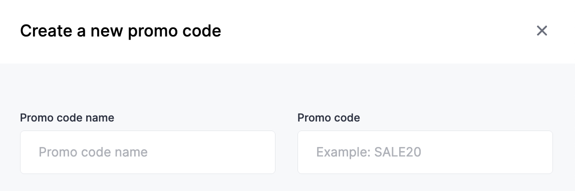 How to create promo codes 